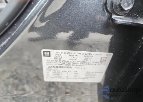 2017 Chevrolet Equinox Ls from USA, damaged, VIN 2GNALBEK2H1614301